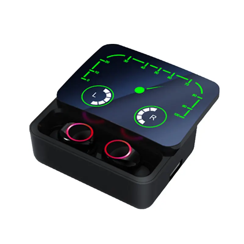 M90 Max Tws Earphones Hifi Bass Sports Music Headsets with Led Lights