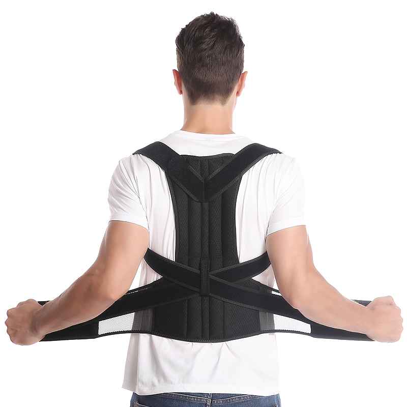Adjustable Magnetic Corset Back Posture Corrector Belt for Shoulder , Lumbar Brace and Spine Back