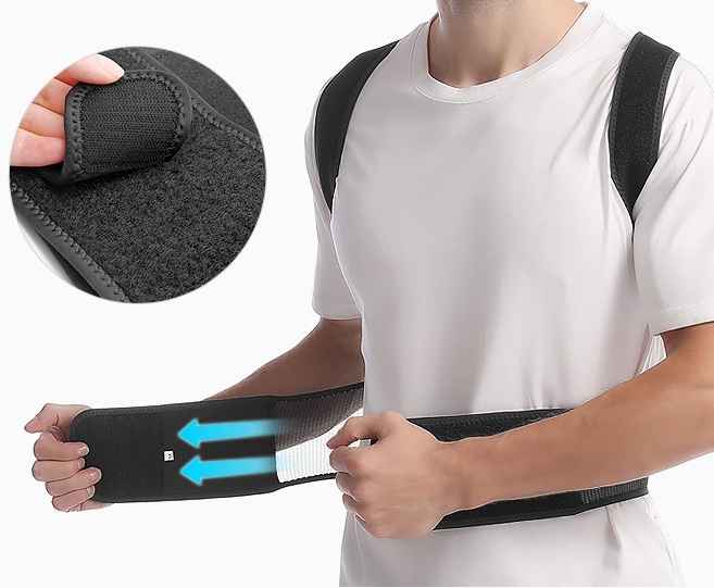 Adjustable Magnetic Corset Back Posture Corrector Belt for Shoulder , Lumbar Brace and Spine Back