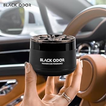 BLACK ODOR® Premium Luxury Car Air Freshener – Long Lasting Aluminum Alloy Aroma Diffuser for Cars, SUVs & Home Use