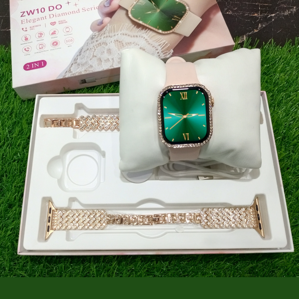 MiNi ZW10 2-in-1 Ladies Smart Watch + Analog Watch Set