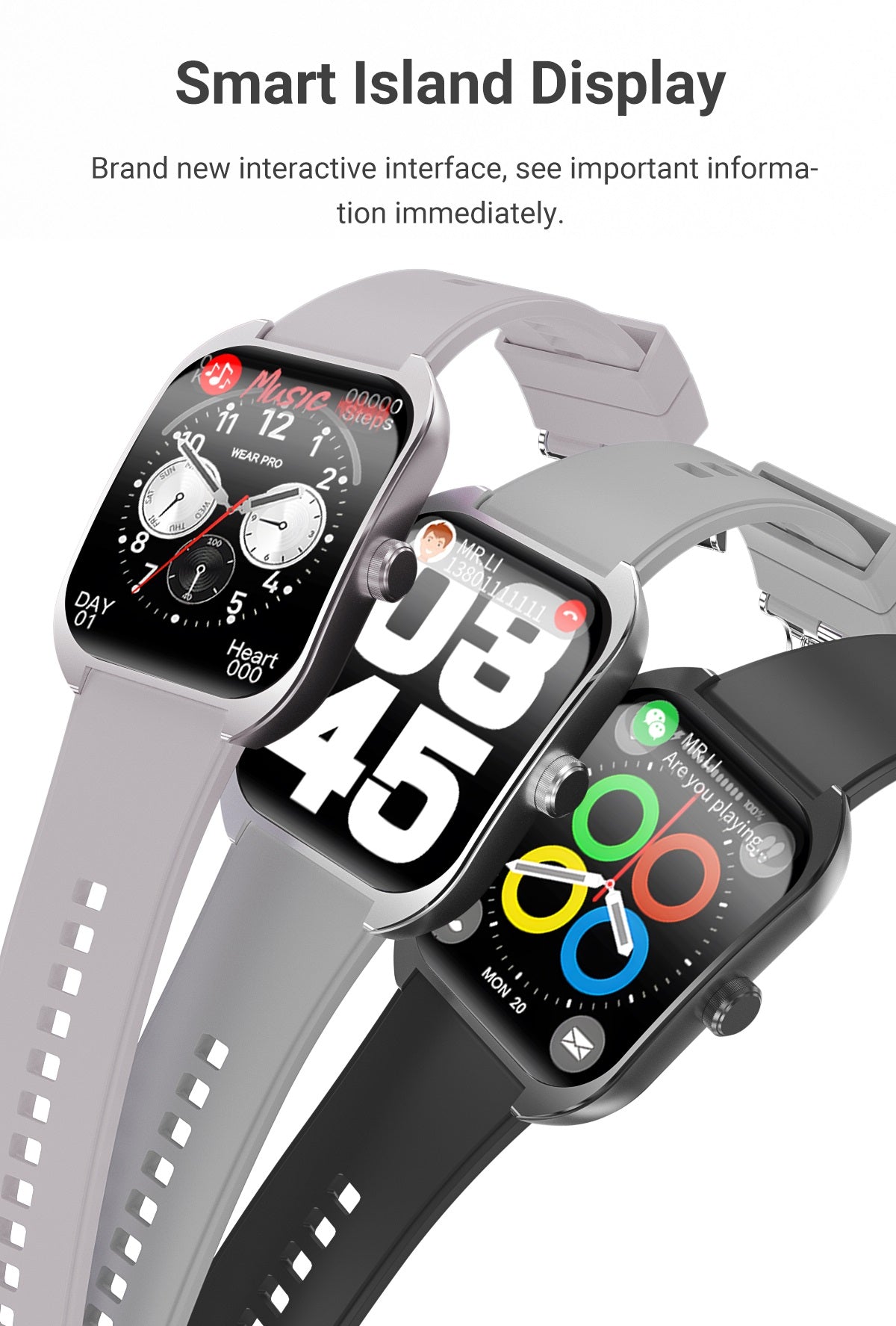 OD7 Curve Display Smart Watch