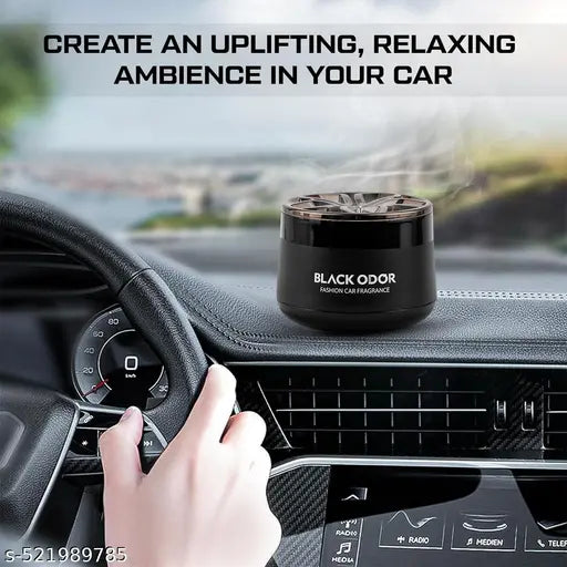 BLACK ODOR® Premium Luxury Car Air Freshener – Long Lasting Aluminum Alloy Aroma Diffuser for Cars, SUVs & Home Use