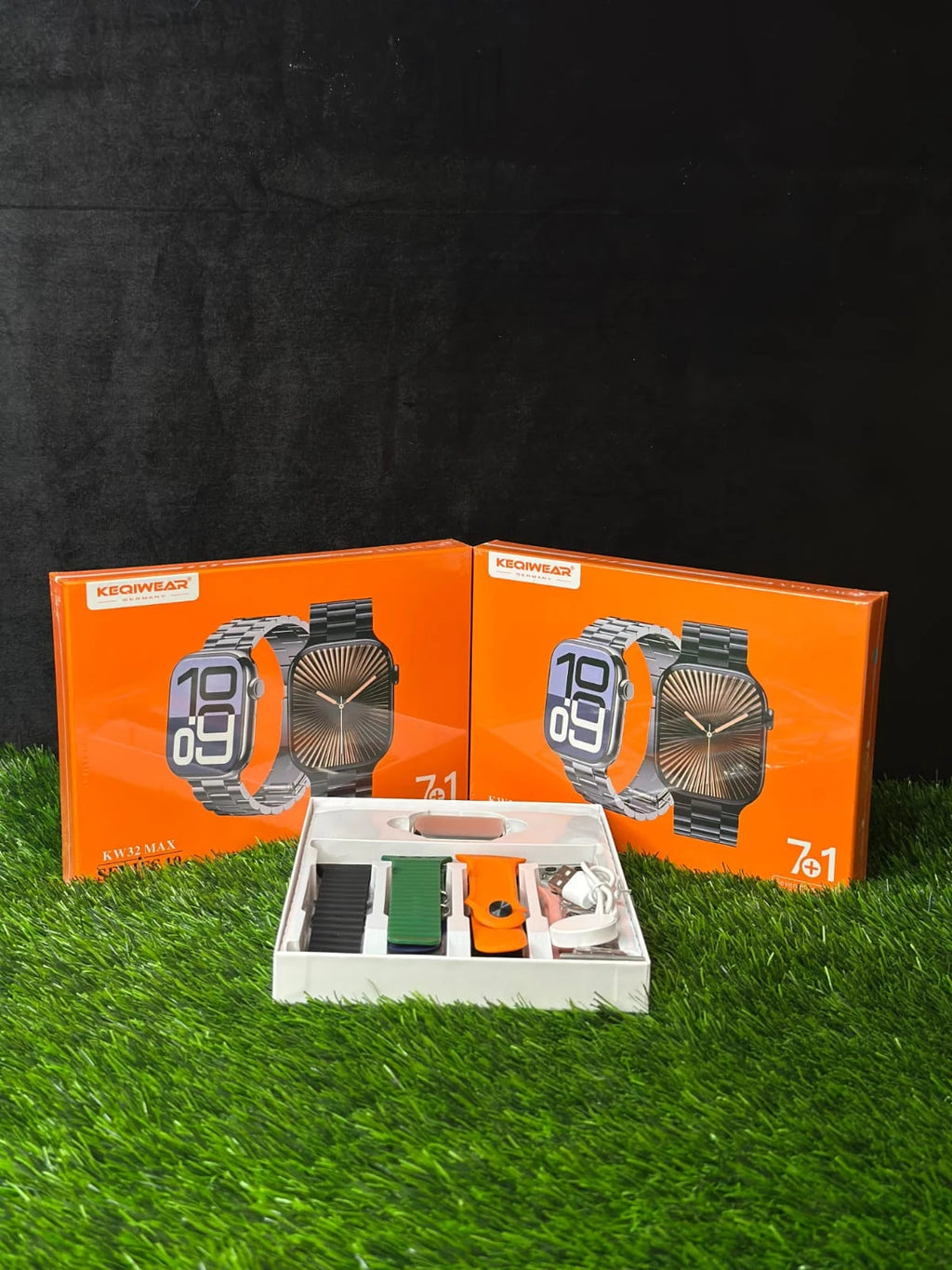 KEQIWEAR KW32 Max Series 10 Smart Watch (7+1 strap bundle).